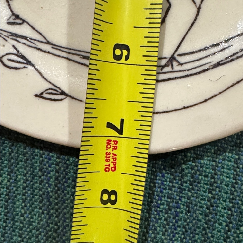 Handcrafted Ceramic Plate with Bird Design - Picture 5 of 5